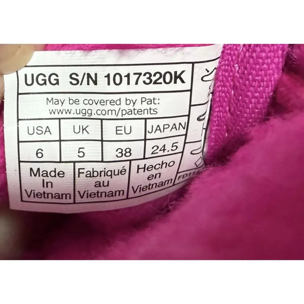 NEW UGG Neumel II Boots Grade School Pink 1017320K Size 6Y / Women's 7